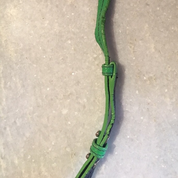 Used Kate Spade Green and Navy Crossbody Bag - Picture 4 of 7